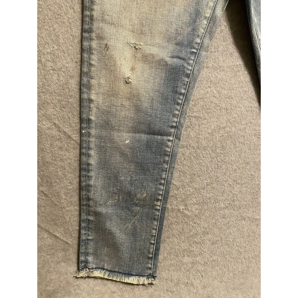 Desert Studio Jeans Womens 30 Blue Stretch Skinny Denim Distress Paint‎ Dubai - Picture 4 of 16